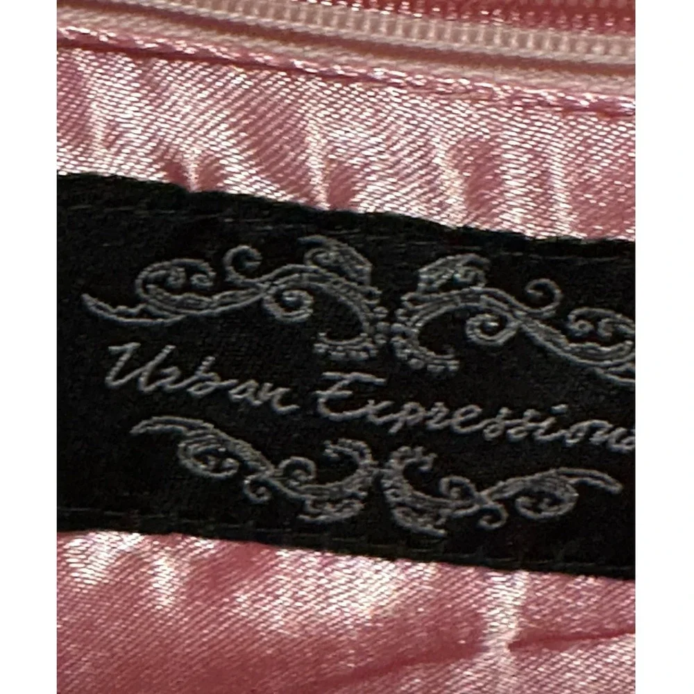 Urban‎ Expressions Pink Iridescent Mesh Chain Strap Evening Clutch Bag